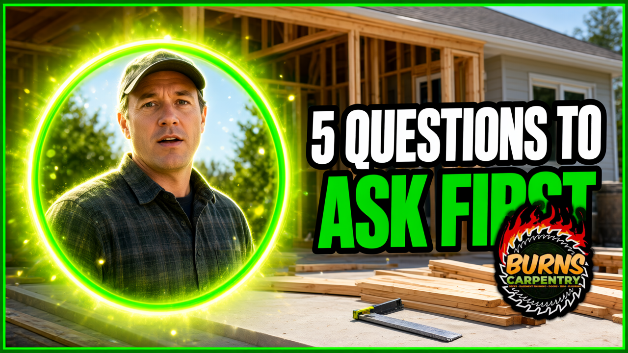 Custom Deck Building in Cary, IL: 5 Questions to Ask Before You Sign in 2026 built-in by Burns Carpentry for Cary property owners