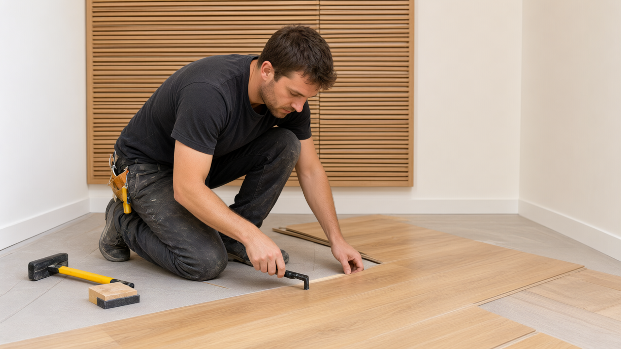Laminate Flooring installed by Burns Carpentry in