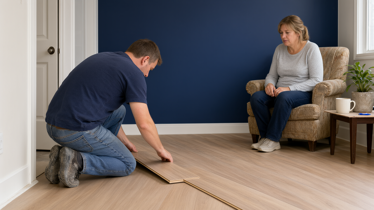 Custom Laminate Flooring service by Burns Carpentry for community