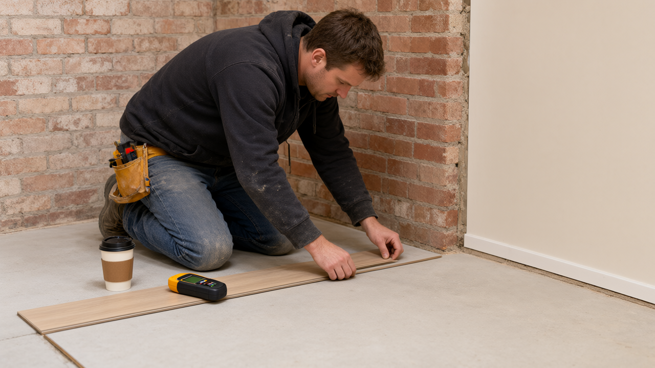 Complete Laminate Flooring Over Concrete: Cary, IL Basement Guide (2026) cabinetry by Burns Carpentry for Cary homeowners