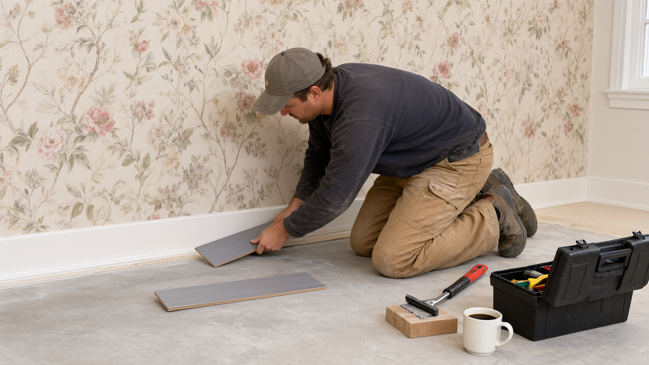 Custom Vinyl Flooring for Cary, IL Rental Properties: 2026 Landlord Guide trim by Burns Carpentry for Cary customers