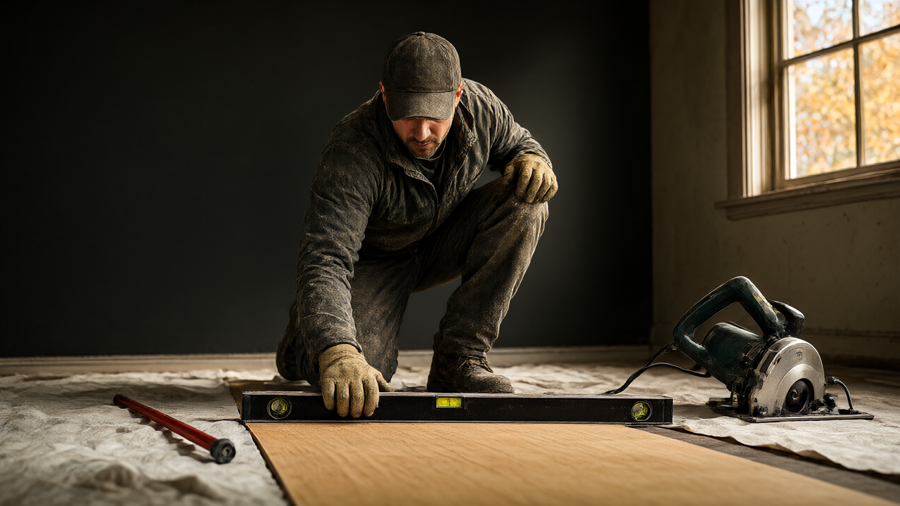 Artisan Vinyl Flooring in Cary, IL: 5 Subfloor Fixes Before Installation trim by Burns Carpentry for Cary clients