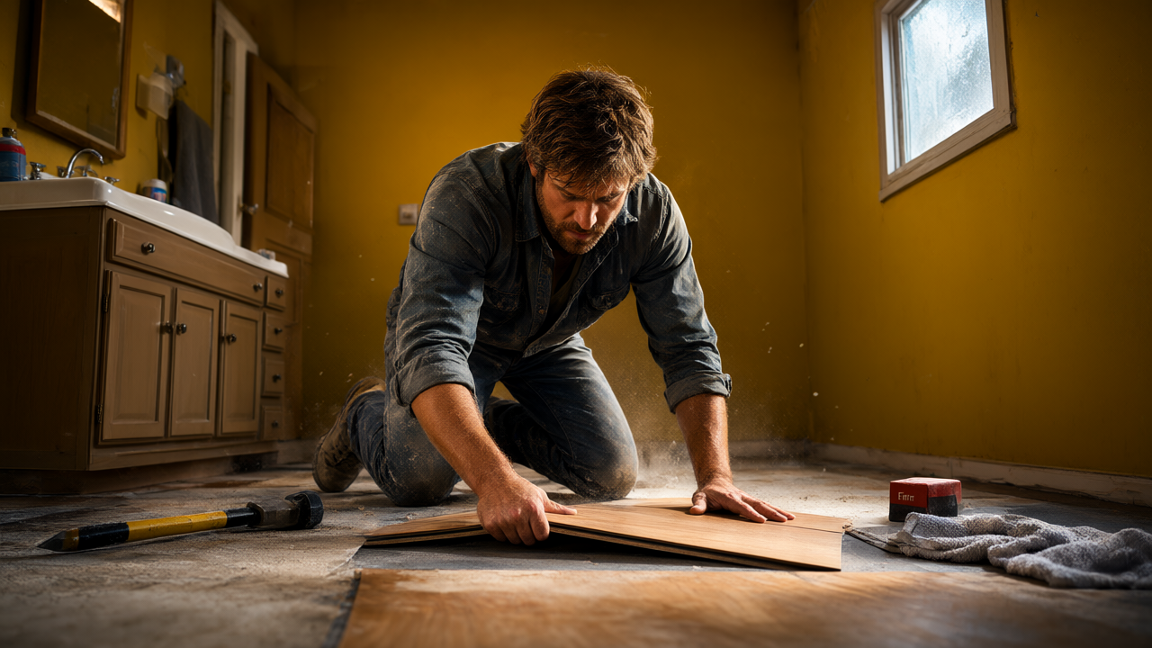 Vinyl Flooring in Cary, IL Bathrooms: 5 Waterproofing Truths for 2026 by Burns Carpentry - Cary, IL
