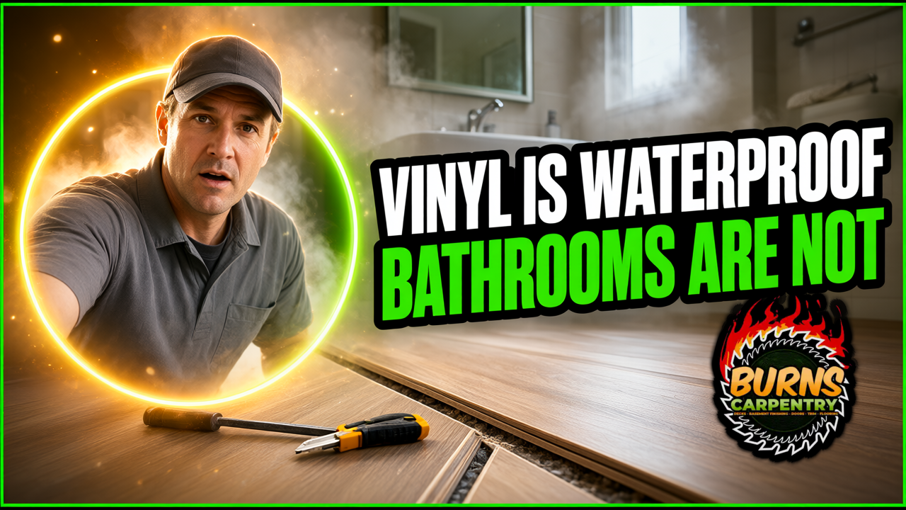 Vinyl Flooring in Cary, IL Bathrooms: 5 Waterproofing Truths for 2026 assembled by Burns Carpentry in Cary, IL