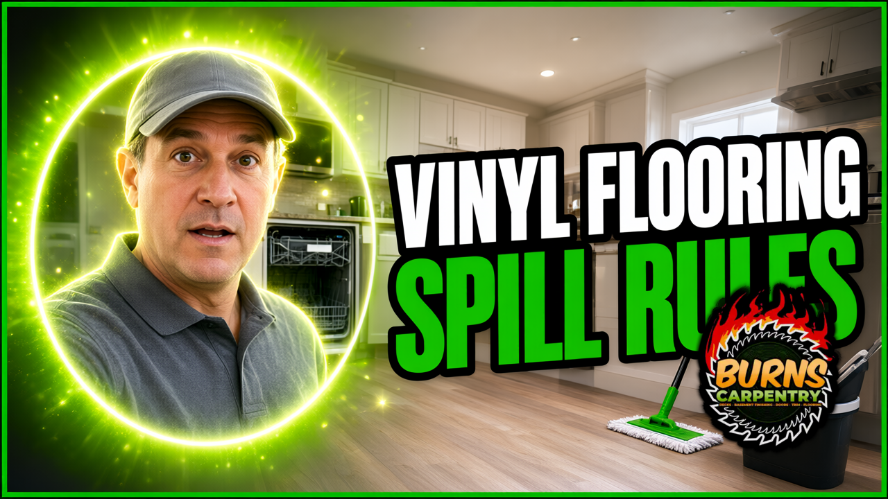 Vinyl Flooring in Cary, IL Kitchens: 5 Spill & Stain Rules for 2026 by Burns Carpentry - Cary, IL