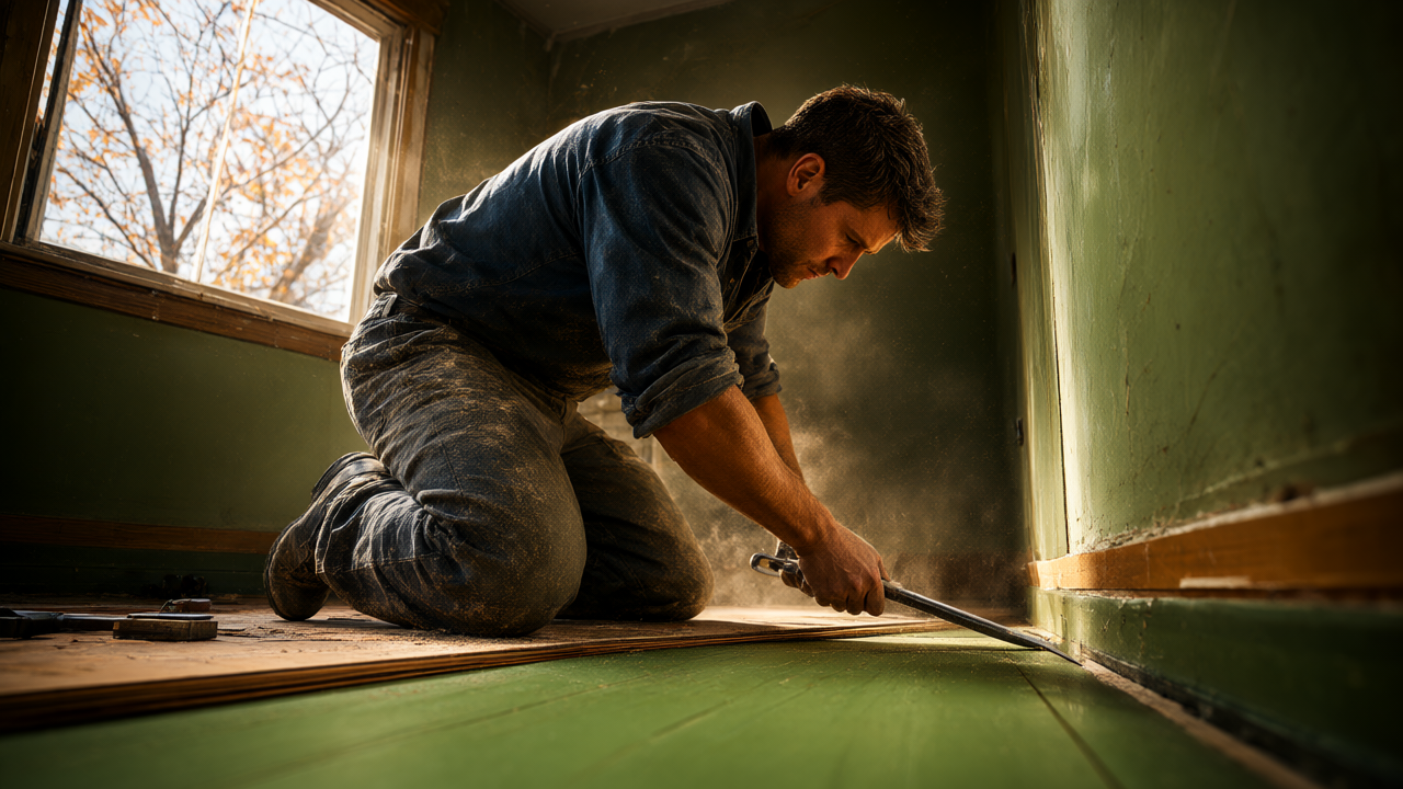Experienced Vinyl Flooring Over Old Floors in Cary, IL: 2026 Removal Guide from Burns Carpentry